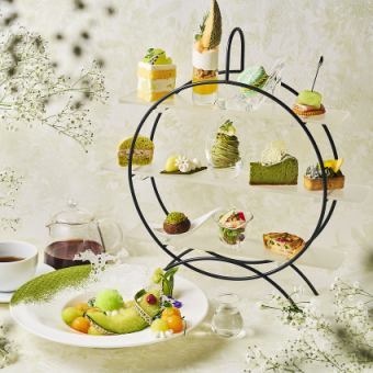 Afternoon Tea Set 「Green Pallet ～抹茶×メロンのsweet duo～」