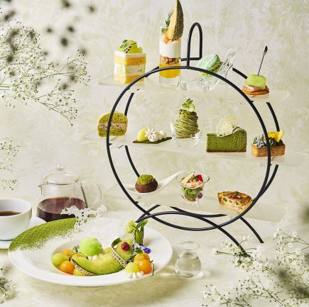 Afternoon Tea Set 「Green Pallet ～抹茶×メロンのsweet duo～」