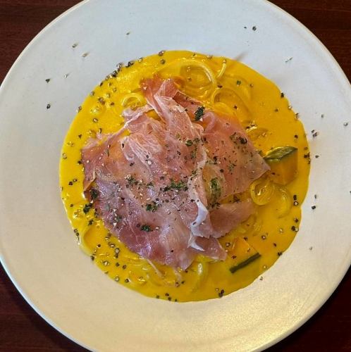 かぼちゃと生ハムクリーム