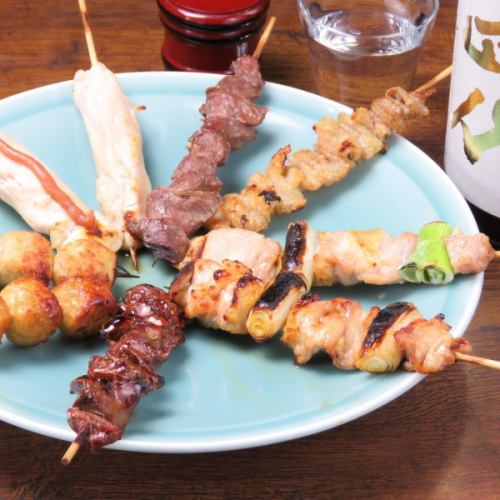 Assorted Yakitori (3 servings) 9 pieces (3 types) If you are a single customer, we will accept from 1 piece!!
