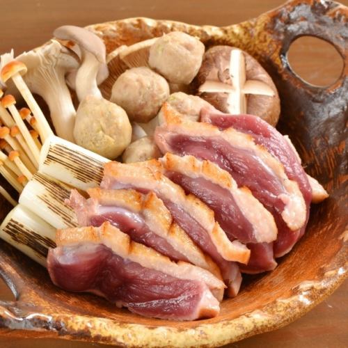 合鴨とつくねの鍋