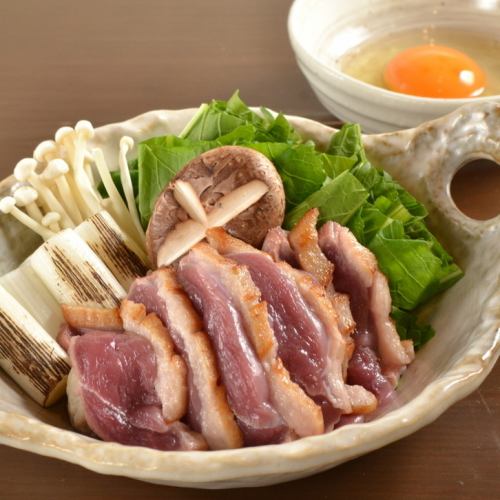 合鴨のネギ塩焼き鴨すき風