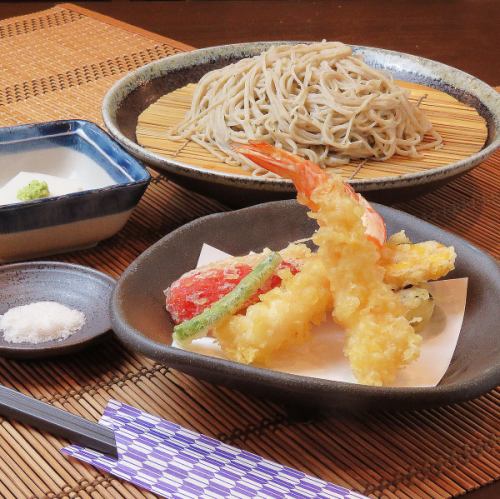 小鉢・天ぷら（海老2尾・野菜4種）