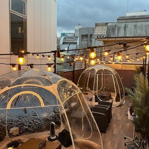 朝5:00~翌4:30まで営業中!開放感あふれるテントでチル♪