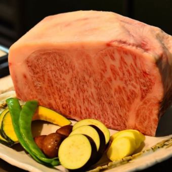 [午餐] [需预约] 7,480日元套餐 特选黑毛和牛里脊肉100g或牛里脊肉150g