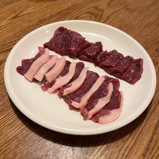 【一番人気・前日予約限定】猪鹿合盛り焼きしゃぶコース 全7品 8000円 猪と鹿の食べ比べ贅沢鍋