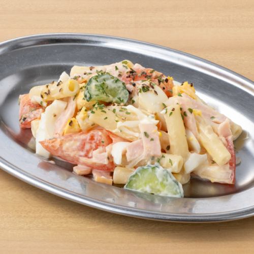 Ham and egg macaroni salad