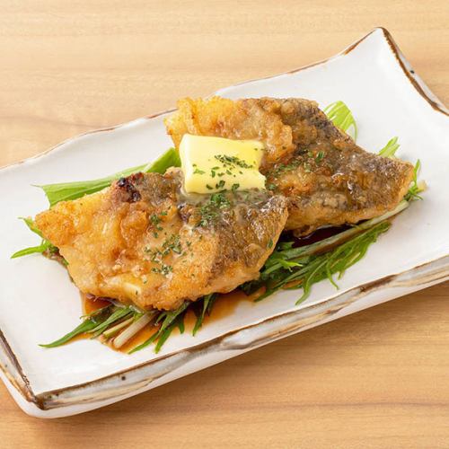 Stir-fried cod with butter