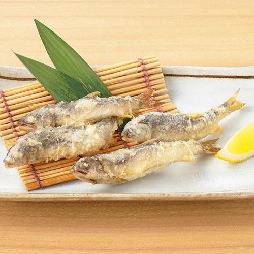 Young sweetfish tempura