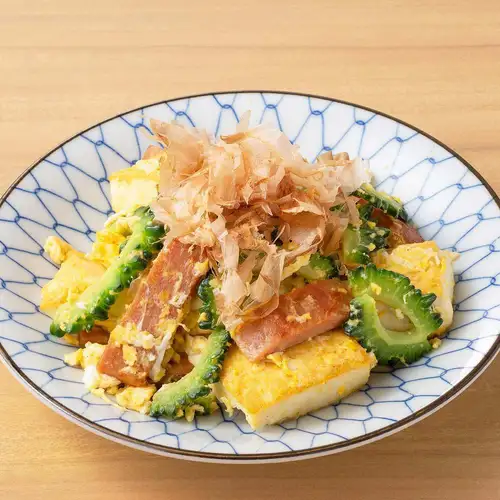 Bitter melon and Spam stir-fry