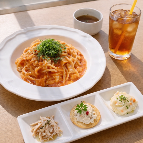 前菜からデザートまで、丁寧に仕立てた少し贅沢なアルテのランチを1,500円のセットからご用意しております