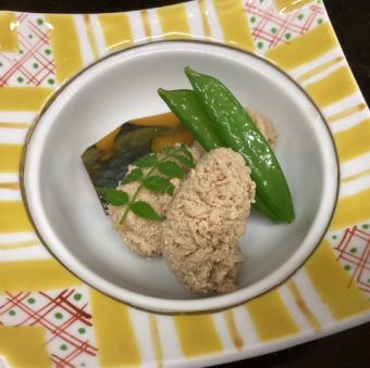 Simmered sea bream roe