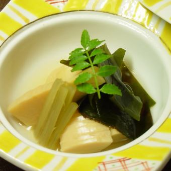 ≪春の風物詩≫たけのこ・春野菜&国産うなぎ会席　料理8品8800円(税込)＋2200円で90分飲み放題付