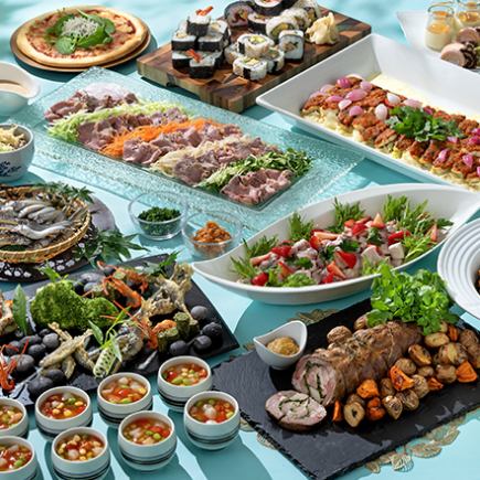 Weekends and holidays only! June Lunch Buffet: The Summer Dining ~A panoramic view of gourmet food under the summer sky~