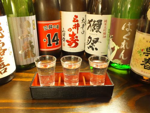 A collection of sake from all over Japan!