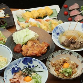 [5,000 yen 90 minutes all-you-can-drink Sanuki course] ~Sanuki local cuisine and a choice of udon course~