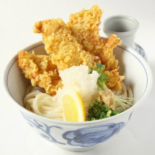 Chicken tempura grated udon