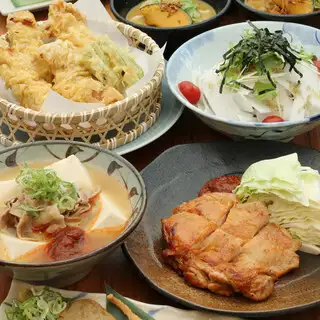【2時間飲放題付野らぼーコース】丸亀焼きとカレーうどんコース
