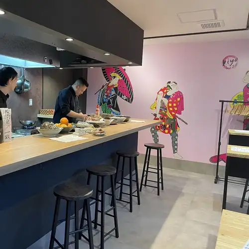居心地抜群のカウンター席