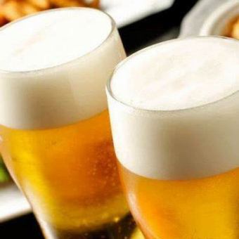【２時間飲み放題】生ビール込み！フリー飲み放題プラン