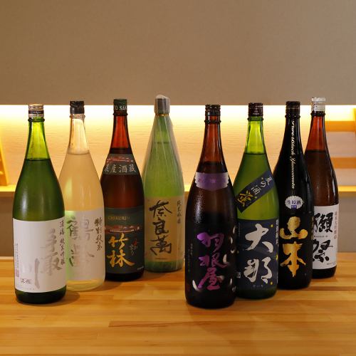 おすすめ日本酒は多数あり