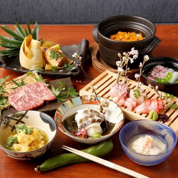 享受豪华而特别的美食！“河之登怀石套餐”2.5小时高级无限畅饮8,500日元→7,000日元！