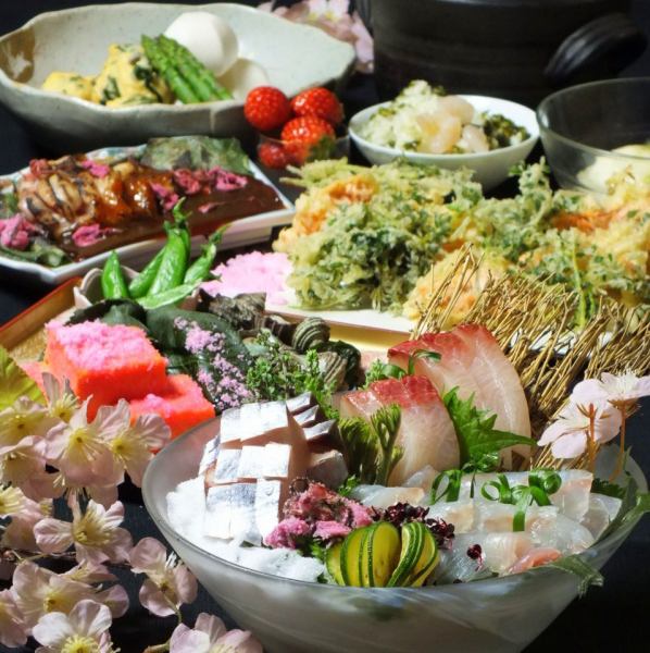 Spring has arrived for seasonal ingredients ♪ March [Harusai and clay pot rice course] 2.5 hours all-you-can-drink included 6,500 yen → 5,500 yen!!