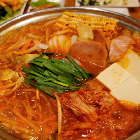 Budae jjigae hotpot (1 serving) (2 servings or more available)