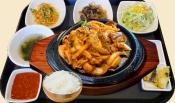 サムギョプサル野菜炒め定食（コチュジャン味・カルビ味）