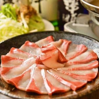 ☆海鸥名产茶鰤鱼和茶鲷鱼终极套餐☆【茶鰤鱼涮锅】11道菜品+2小时无限畅饮8000日元