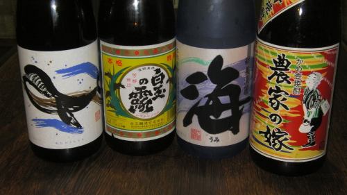 Rich in authentic shochu and local sake ◎