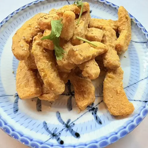 かぼちゃの塩卵黄絡め