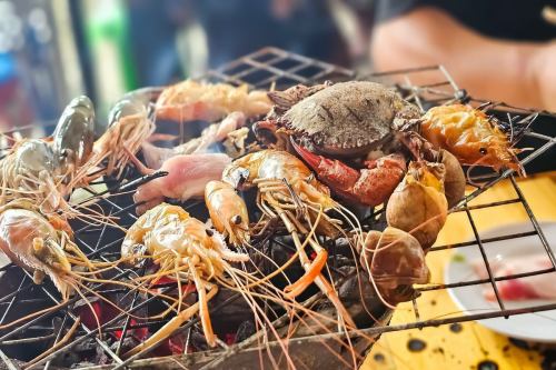 海鮮BBQ体験！