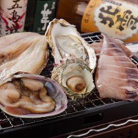 【ご予約限定！】◆料理のみ◆【まんぷくコース】浜焼盛り合わせ・刺身3種盛…等7品 3850円