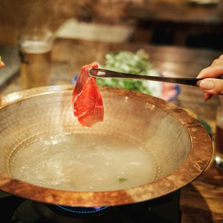 ≪限定3組≫「貝類高湯羊肉涮鍋套餐」120分鐘無限暢飲7,000日圓→6,000日元