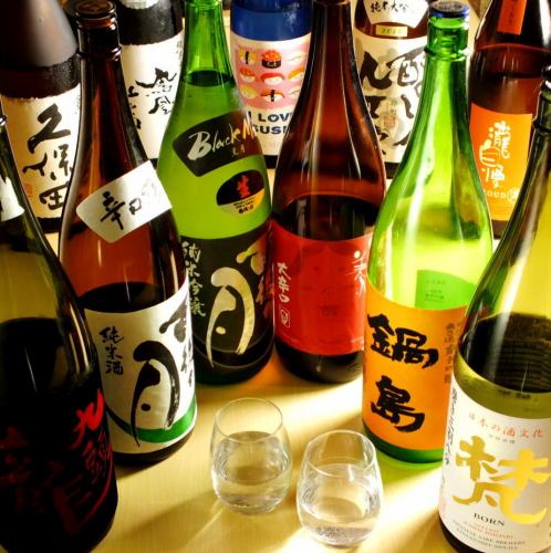 魚介に合うお酒を豊富に♪