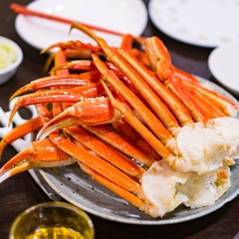 ＜人気No.1＞人気の本ずわい蟹２Lサイズ・紅ずわい蟹 食べ放題コース＜全63品＞！