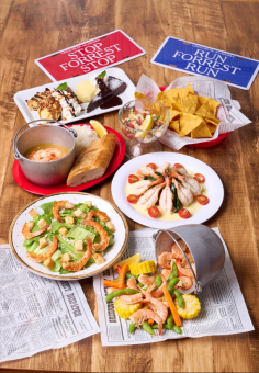 Enjoy Shakin' Shrimp and Dippin' Bros. ♪ 6-dish plan for 4,000 yen (tax and service charge included) per person
