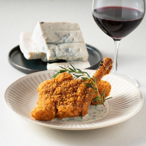 03 Pork cutlet on the bone ~Gorgonzola sauce~