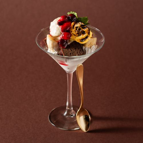 Classic Chocolate Banana Brulee Parfait