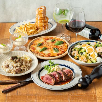 [Recommended] Nick Stock Course (with all-you-can-drink) 6 dishes for 5,450 yen (tax included)