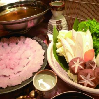 旬の華会席6000(税込) ＋90飲み放題付7000円(税込)