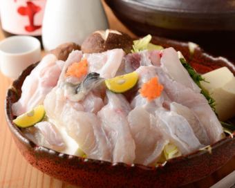 Torafugu Kaiseki Course 18,000 yen (tax included)