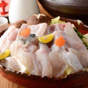 Tiger pufferfish banquet: 9,000 yen