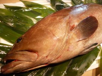 Grouper hotpot course: 9,000 yen, all-you-can-drink: 10,000 yen (tax included)