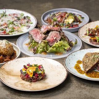 厳選し仕入れたA5ランク和牛を使用した品々