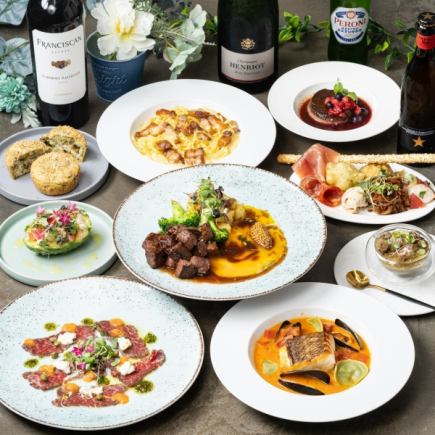 【期間限定！！￥8800→￥6930 】A5ランクの”鹿児島県産黒毛和牛コース”全9品 貸切予約も可◎