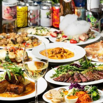 自然派ワイン飲み放題付き！濃厚雲丹のパスタがついたコース8700円（税込み）