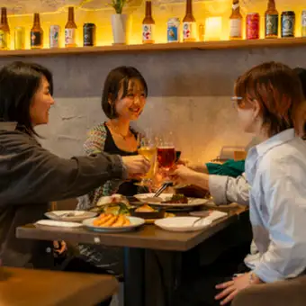【女子会限定】乾杯フルーツスパークリング＆スパークリングワイン飲放付 全5品 5,000円（税込）