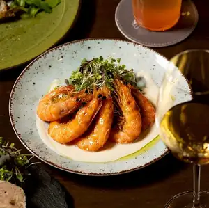 ソフトシェルシュリンプの唐揚げ ～爽快レモンバターソース～